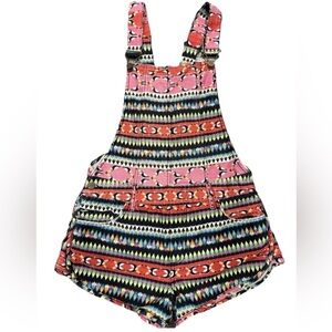 FARM Rio Toucan Short Overalls. Funky, Beach, Colorful, Vibrant, Retro